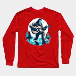 Bigfoot singing Long Sleeve T-Shirt